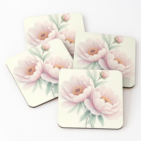 Item preview, Delicate Pink Peonies designed and sold by Glimmersmith.