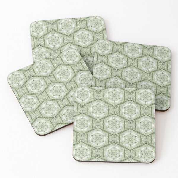 Item preview, Decorative Boho Hexagon Pattern in Green designed and sold by Artistestella.