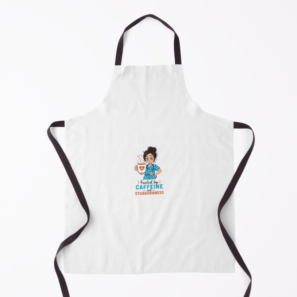 Item preview, Fueled By Caffeine And Stubbornness — Funny Nurse designed and sold by HugoYuli.