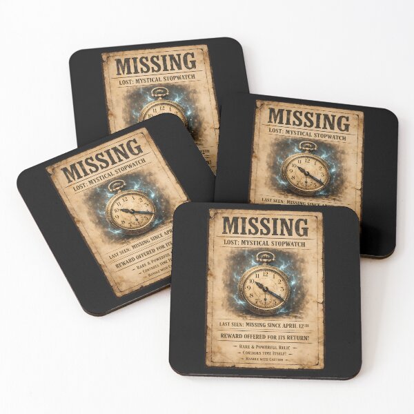 Item preview, Missing Mystical Stopwatch Vintage Western Poster Wall Art designed and sold by TeeTimeTreasure.
