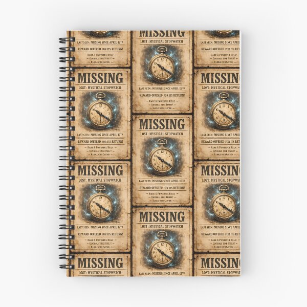Item preview, Missing Mystical Stopwatch Vintage Western Poster Wall Art designed and sold by TeeTimeTreasure.