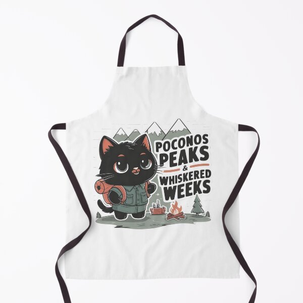 Item preview, Poconos Peaks & Whiskered Weeks Cat – Cute Camping Cat, Pocono Mountains Travel Design, Hiking Cat Lover Gift designed and sold by chrstnslts.
