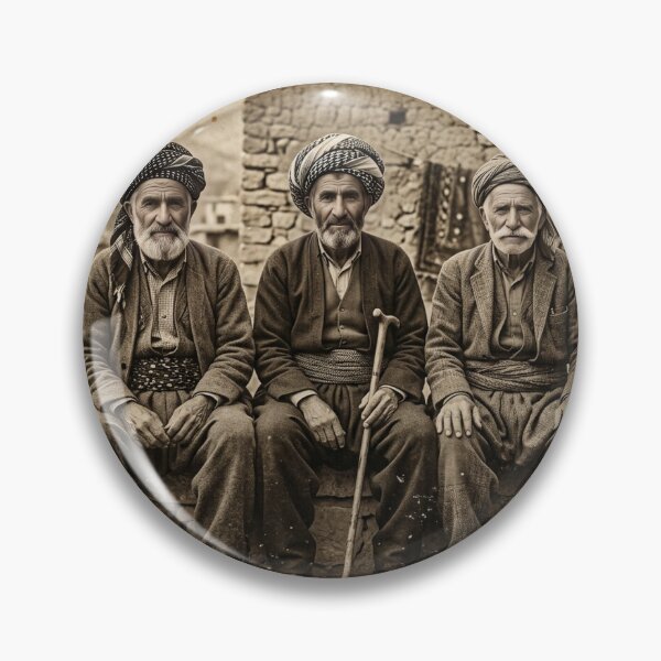 Item preview, Kurdish Men in Traditional Attire - Vintage Art Print designed and sold by DuckOddity.