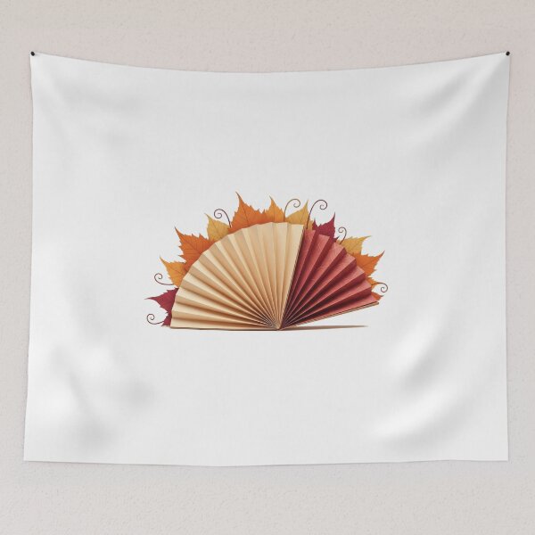 Item preview, Autumn Paper Fan Elegant Design designed and sold by AbanoubStore.
