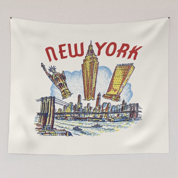 Artikelvorschau, Souvenirgrafik für Kinder aus New York City der 1950er Jahre entworfen und verkauft von Tonyv773.