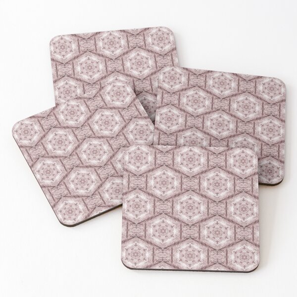 Item preview, Decorative Boho Hexagon Pattern in Reddish Brown designed and sold by Artistestella.