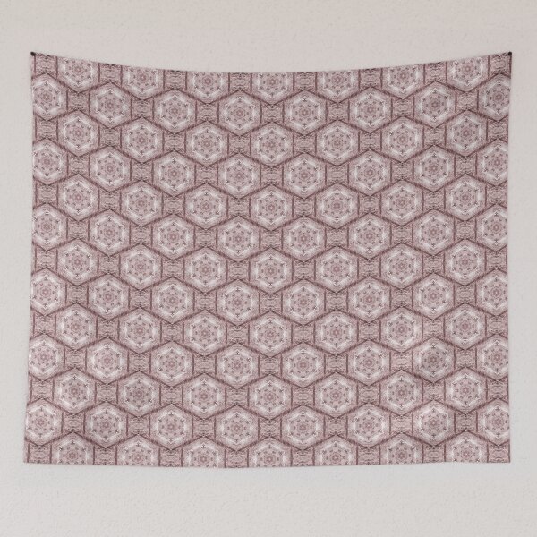 Item preview, Decorative Boho Hexagon Pattern in Reddish Brown designed and sold by Artistestella.