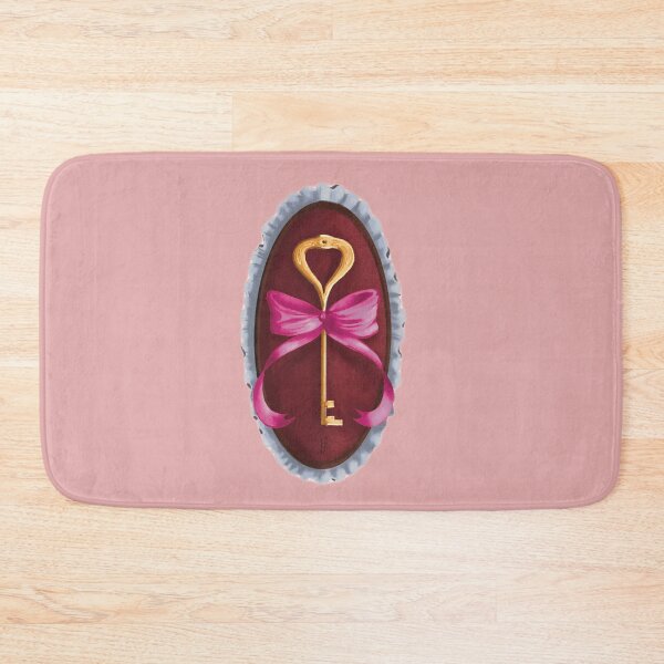 Item preview, Cottage Core Key on Red Velvet with Pink Bow designed and sold by ArtistEmFae.