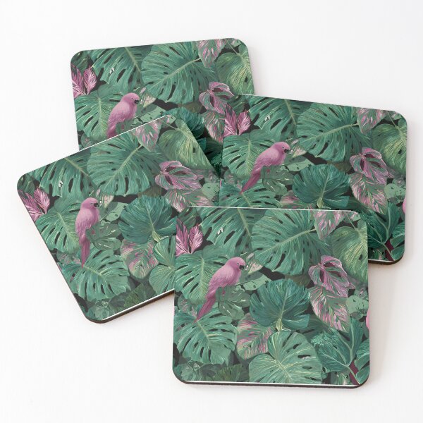 Item preview, Exotic Tropical Pink Birds Jungle Paradise Art Design designed and sold by ART ATTACK ZONE.