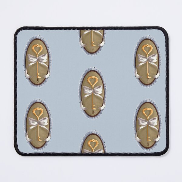 Item preview, Cottage Core Key on Vintage Velvet with Cream Bow designed and sold by ArtistEmFae.