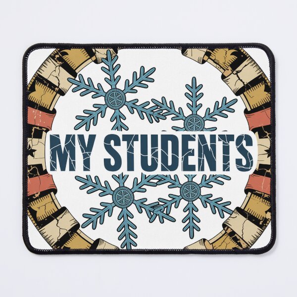 Item preview, Vintage Badge Light Blue Snowflake Art designed and sold by Bloomkept.