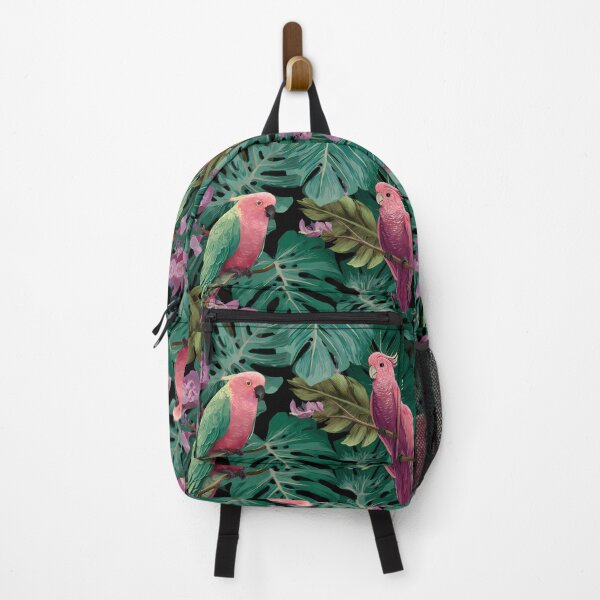 Item preview, Parrot Tropical Pink Birds Jungle Paradise Art Design designed and sold by ART ATTACK ZONE.