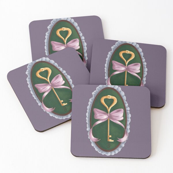 Item preview, Cottagecore, Croquette Key on Green Velvet  designed and sold by ArtistEmFae.