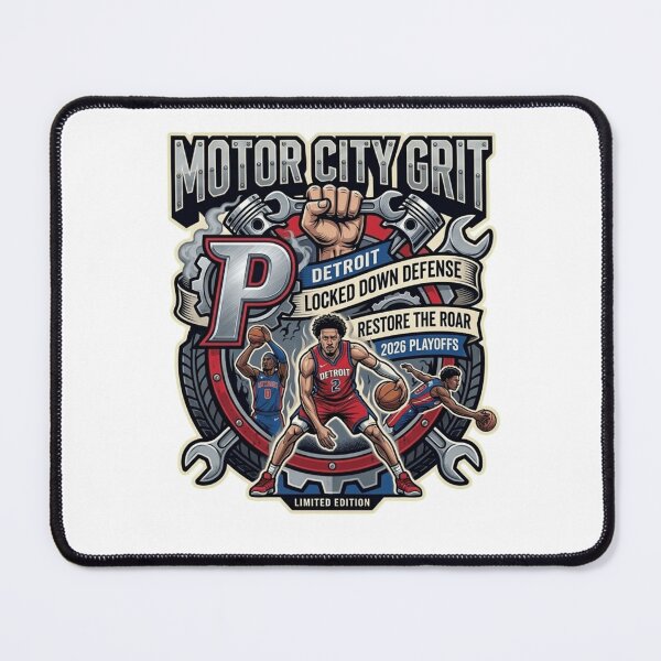Item preview, Motor City Grit Detroit Basketball - Cade Cunningham #2 2026 Playoff Graphic designed and sold by FarDesign.