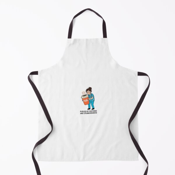 Item preview, Fueled By Caffeine And Stubbornness — Funny Nurse designed and sold by HugoYuli.