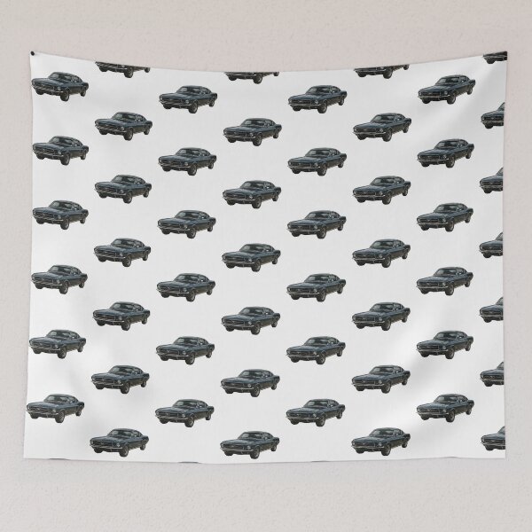 Item preview, Classic Ford Mustang Black Glossy Vintage Muscle Car designed and sold by Lellenatavarez.