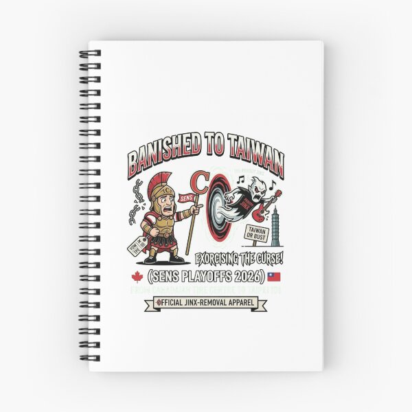 Item preview, Banished to Taiwan Ottawa Hockey - Exorcising the Curse 2026 Playoffs Fan Gear designed and sold by FarDesign.