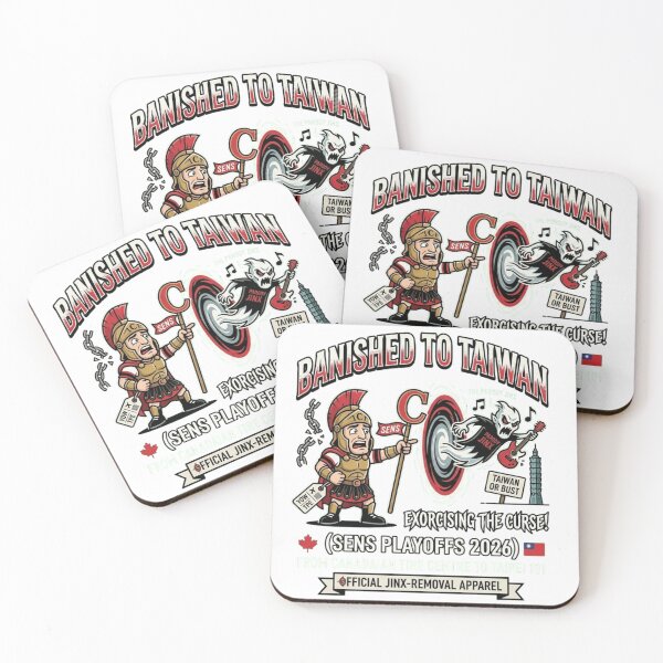 Item preview, Banished to Taiwan Ottawa Hockey - Exorcising the Curse 2026 Playoffs Fan Gear designed and sold by FarDesign.
