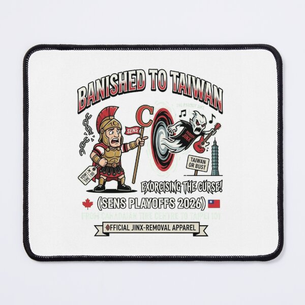 Item preview, Banished to Taiwan Ottawa Hockey - Exorcising the Curse 2026 Playoffs Fan Gear designed and sold by FarDesign.