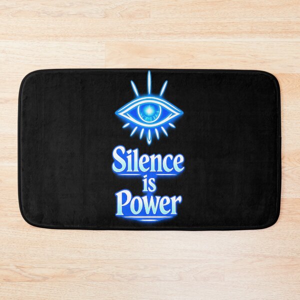 Item preview, Silence Is Power Cyberpunk Eye Illuminati Mystery Graphic designed and sold by Xemora.