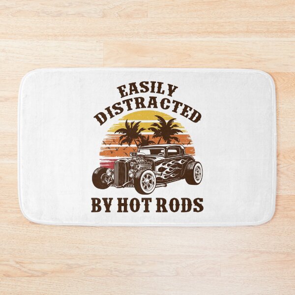 Item preview, Easily Distracted By Hot Rods Vintage 70s Retro Sunset designed and sold by Dmetalx Art Apparel.
