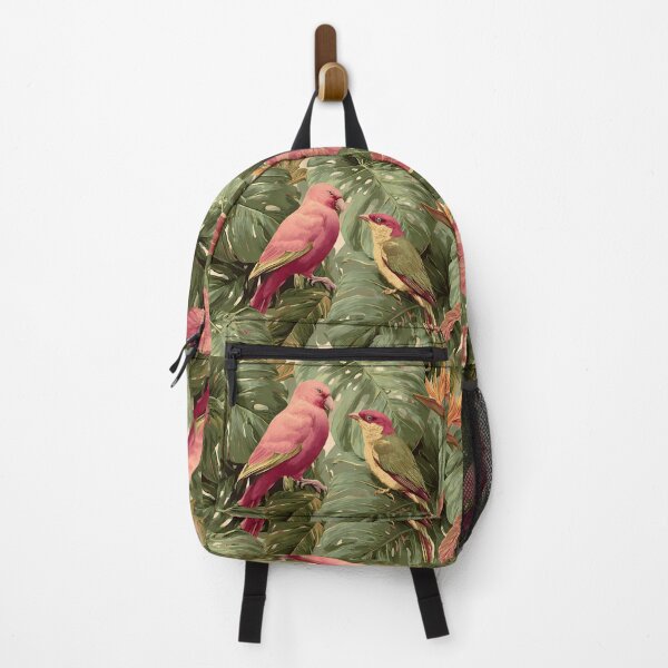 Item preview, Wild Tropical Pink Birds Jungle Paradise Art Design designed and sold by ART ATTACK ZONE.