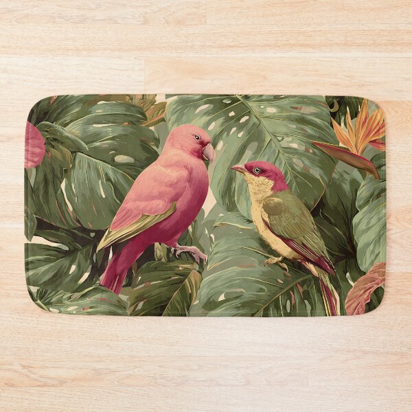 Item preview, Wild Tropical Pink Birds Jungle Paradise Art Design designed and sold by ART ATTACK ZONE.