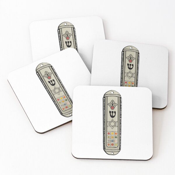 Item preview, Silver Mezuzah Star of David Jewish Art designed and sold by shopdiego.