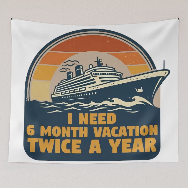 Item preview, Funny Cruise Vacation Quote Retro Sunset Cruise Ship Sticker designed and sold by HungarianSailor.