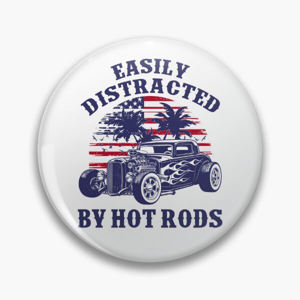 Item preview, USA 250 American Flag Hot Rod - Easily Distracted By Hot Rods designed and sold by Dmetalx Art Apparel.
