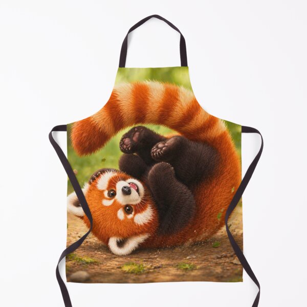 Item preview, Cute Red Panda Tuck and Roll – Playful Forest Animal Illustration designed and sold by AnimalMarvels.