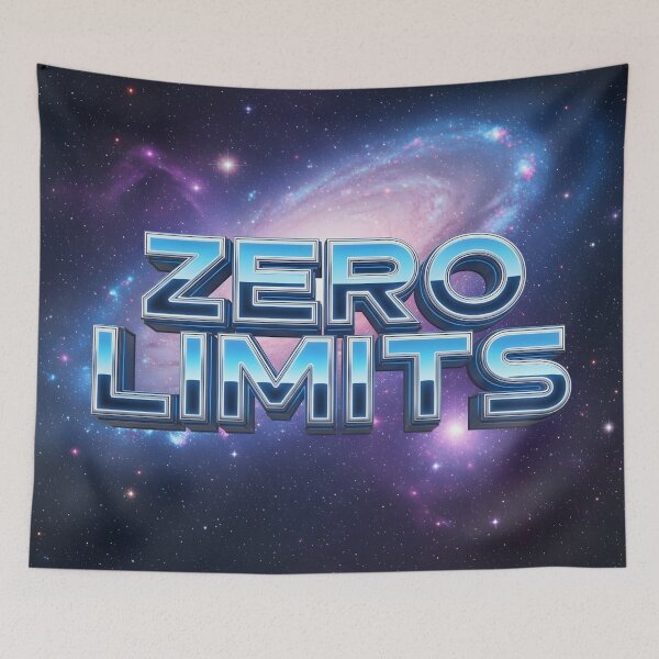 Item preview, Zero Limits – Galaxy Typography Design | Cosmic Motivation Space Aesthetic designed and sold by Altair_.