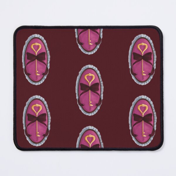 Item preview, Cottage Core Key on Pink Velvet with Red Bow designed and sold by ArtistEmFae.