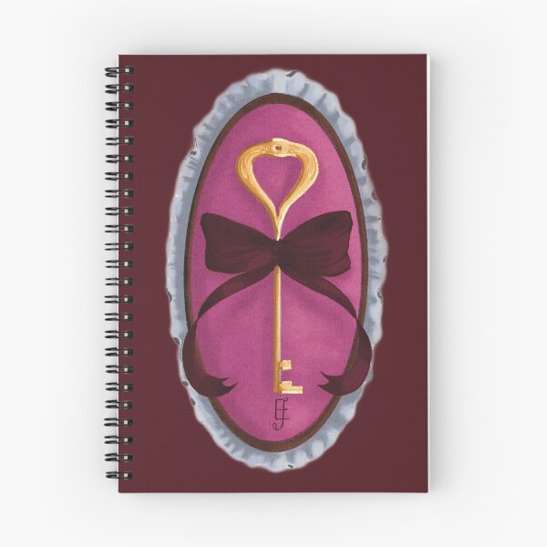 Item preview, Cottage Core Key on Pink Velvet with Red Bow designed and sold by ArtistEmFae.