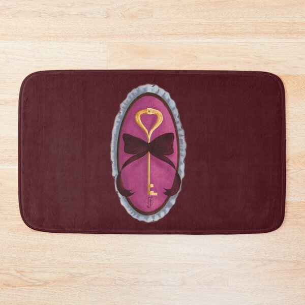 Item preview, Cottage Core Key on Pink Velvet with Red Bow designed and sold by ArtistEmFae.