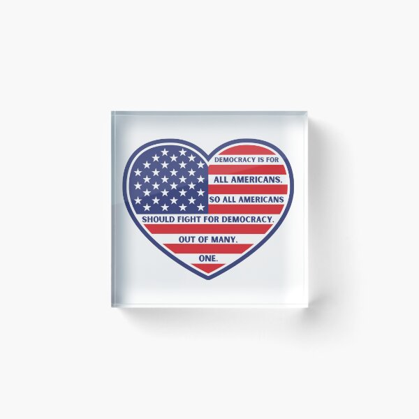 Item preview, Heart Shaped American Flag Democracy Unity Design designed and sold by WillandWent.