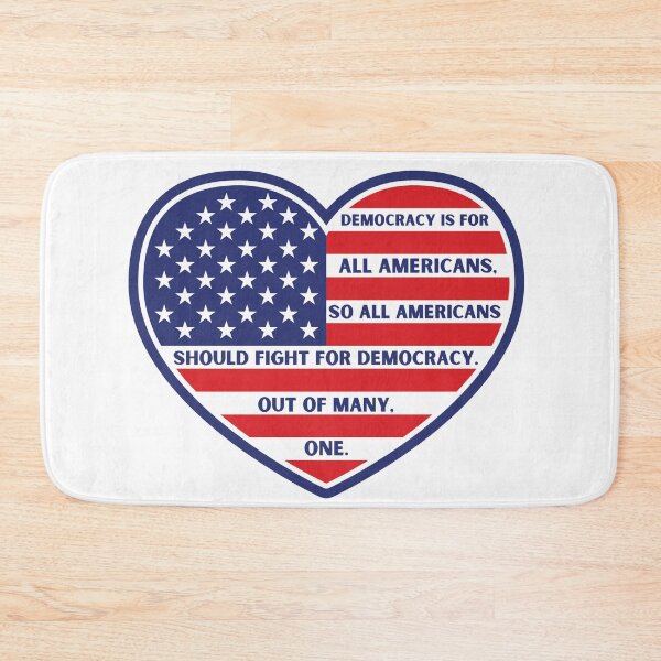 Item preview, Heart Shaped American Flag Democracy Unity Design designed and sold by WillandWent.