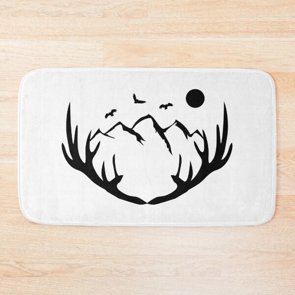 Item preview, Deer Antlers with Mountains and Eagles designed and sold by MagnoliaLake.