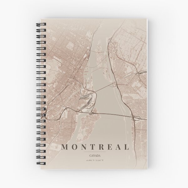 Item preview, Montreal, Canada - City Map (Rustic) designed and sold by Fish4Maps.
