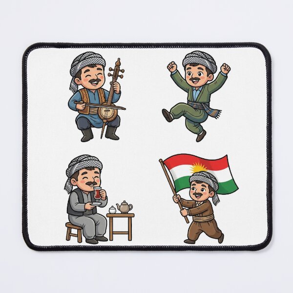 Item preview, Kurdish Men Cute Chibi Pop Art Set designed and sold by DuckOddity.