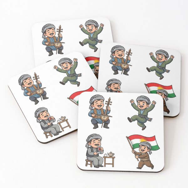 Item preview, Kurdish Men Cute Chibi Pop Art Set designed and sold by DuckOddity.