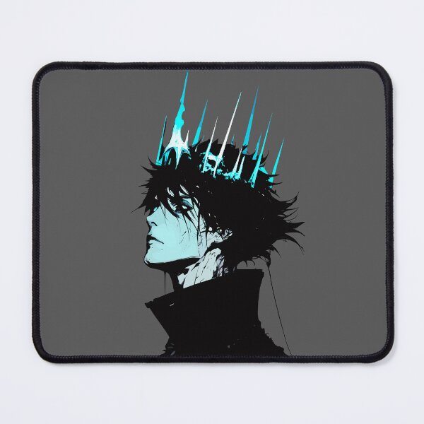 Item preview, Gothic Anime King Blue Ice Crown Dark Portrait designed and sold by RamyGallery.