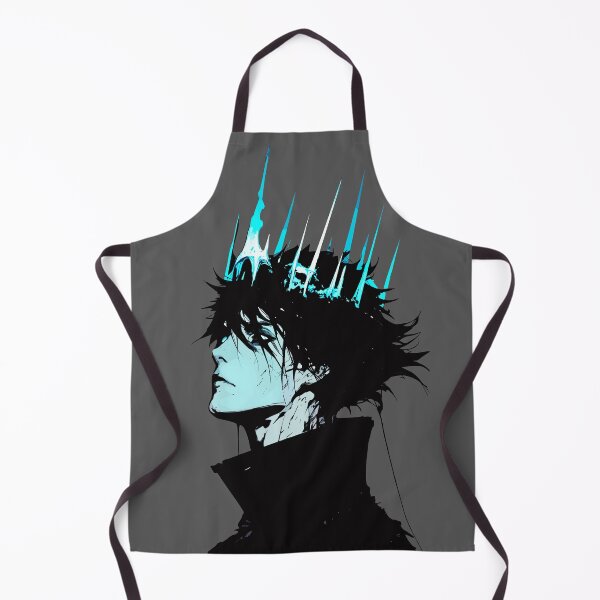 Item preview, Gothic Anime King Blue Ice Crown Dark Portrait designed and sold by RamyGallery.