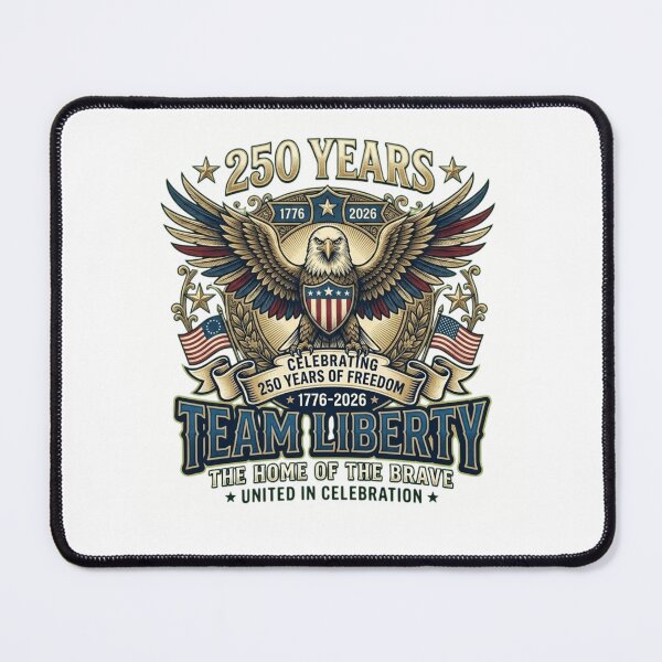 Item preview, USA 250 Years of Freedom 1776-2026 Team Liberty Eagle Emblem designed and sold by FarDesign.