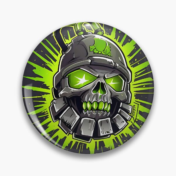 Item preview, Toxic Radioactive Skull - Biohazard Tactical Logo designed and sold by Z-RankCUSTOMS.