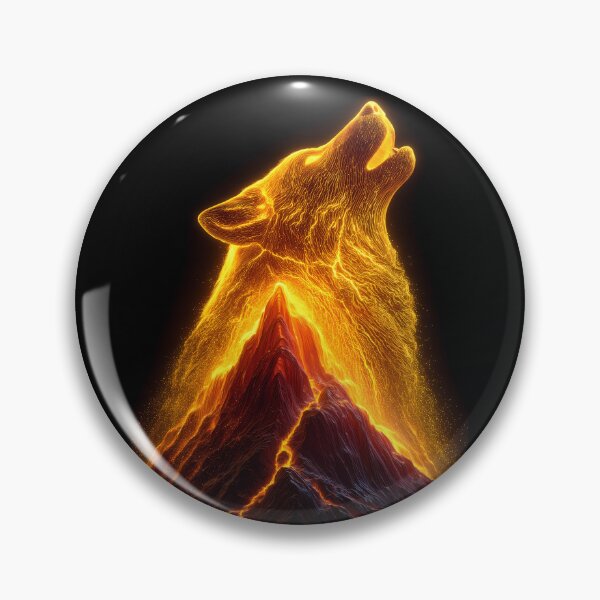 Item preview, Cosmic Galaxy Wolf Glowing Gold Spirit designed and sold by Krasnovaovaova.