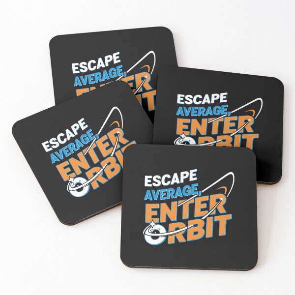 Item preview, Escape Average Enter Orbit Neon – Space Motivation Rocket Design designed and sold by Altair_.