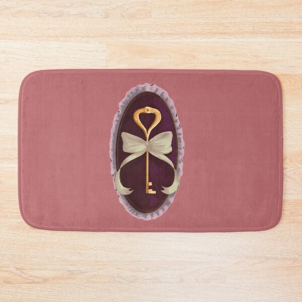 Item preview, Cottage Core Key on Crimson Velvet with Cream Bow designed and sold by ArtistEmFae.