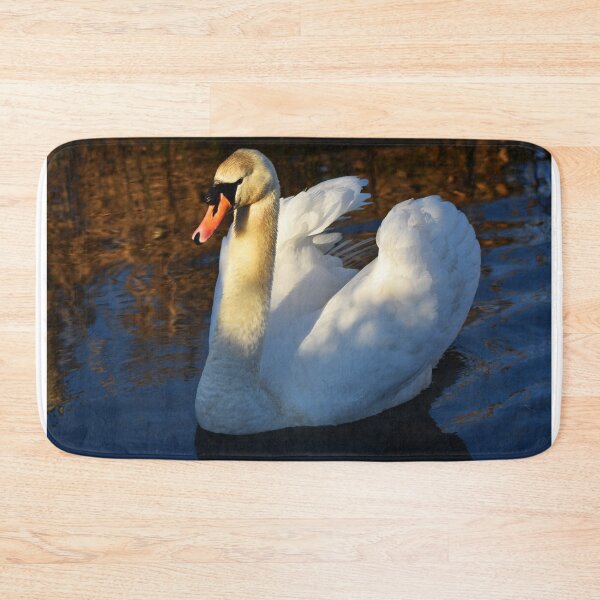 Item preview, Mute Swan Preening on Glittering Autumn Water designed and sold by Shanguai.