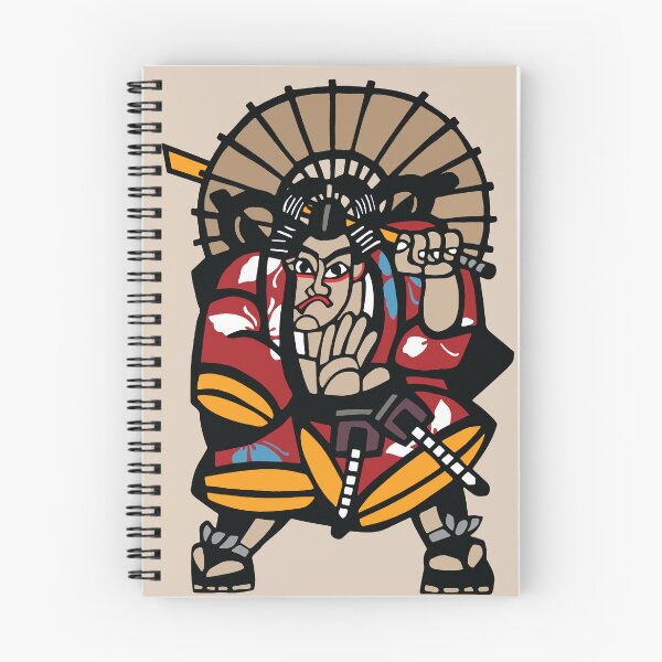 Item preview, Fierce Kabuki Style Japanese Warrior Bold Graphic Art designed and sold by RamyGallery.